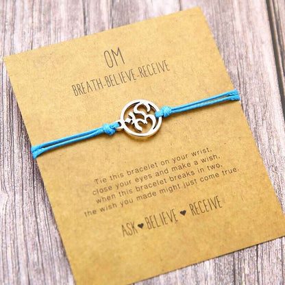 Namaste OM Charm Bracelet - Jewellery from Dear Cece - Just £6.99! Shop now at Dear Cece