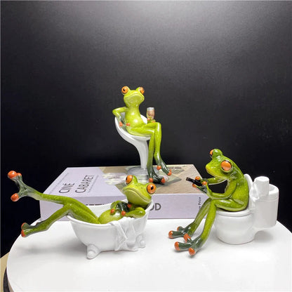 Resin French Frog Collectible Figurines - Home Decor from Dear Cece - Just £32.99! Shop now at Dear Cece