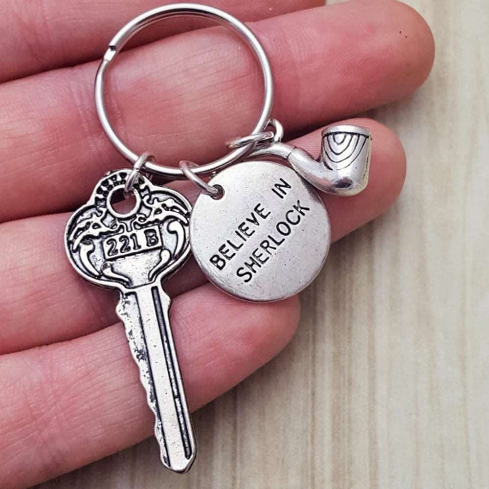 Believe in Sherlock Holmes Keychain - Keychains from Dear Cece - Just £9.99! Shop now at Dear Cece
