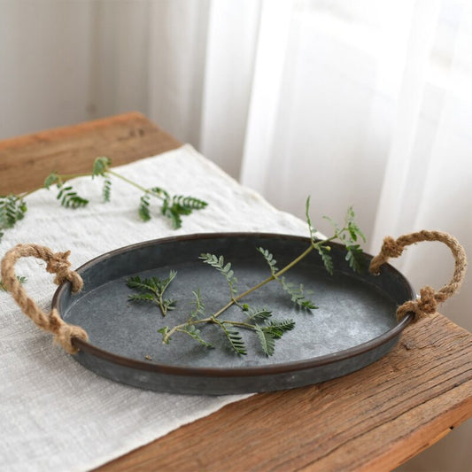 Rustic Iron Serving Tray