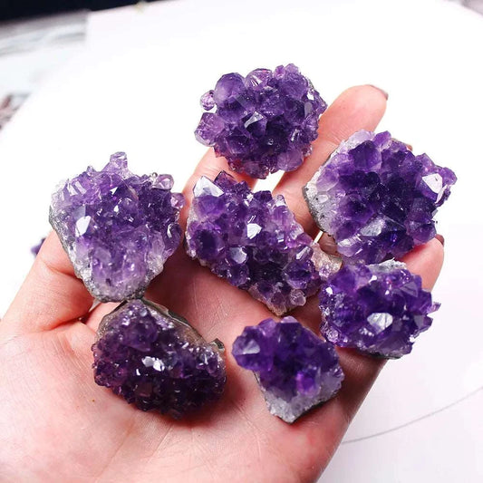 Natural Raw Amethyst Crystal Cluster