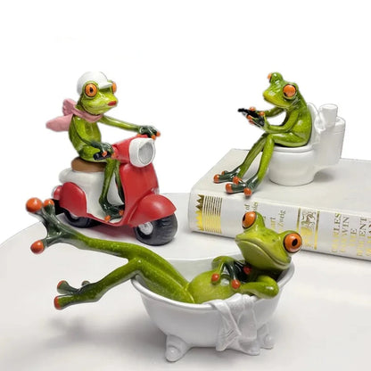 Resin French Frog Collectible Figurines - Home Decor from Dear Cece - Just £32.99! Shop now at Dear Cece