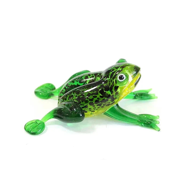 Murano Glass Hand Blown Frog Mini Figurine - Home Decor from Dear Cece - Gifts for frog lovers