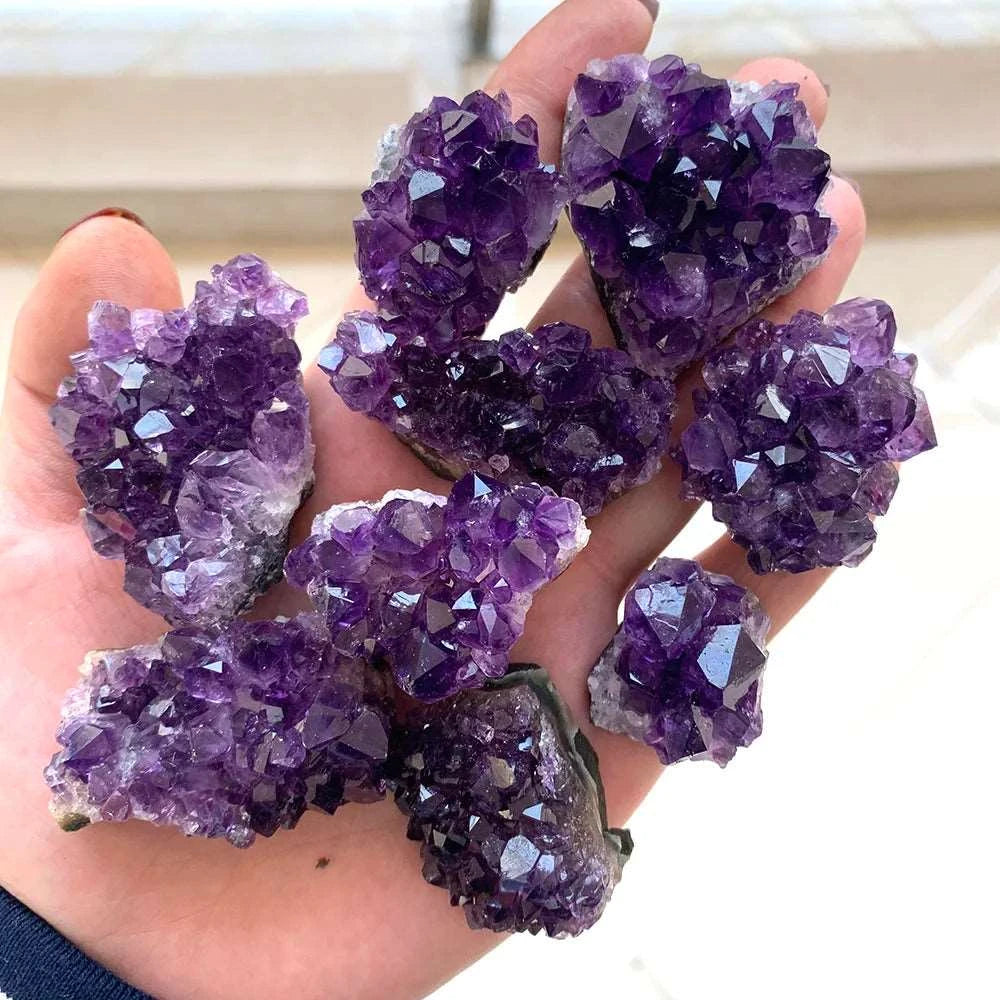 Natural Raw Amethyst Crystal Cluster