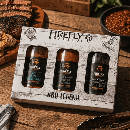 Firefly BBQ Legend - 3 Beefy BBQ Rubs Gift Box