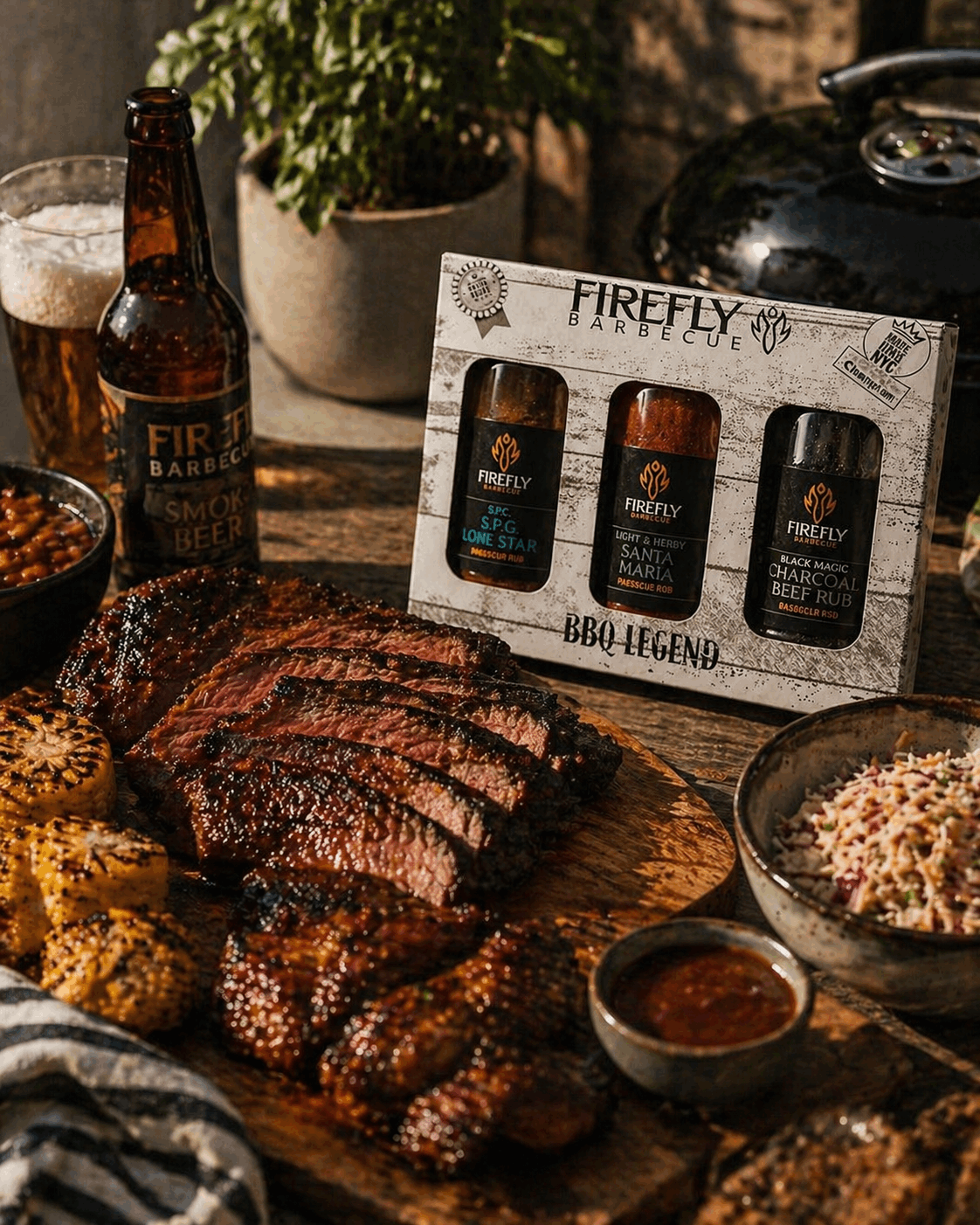 Firefly BBQ Legend - 3 Beefy BBQ Rubs Gift Box