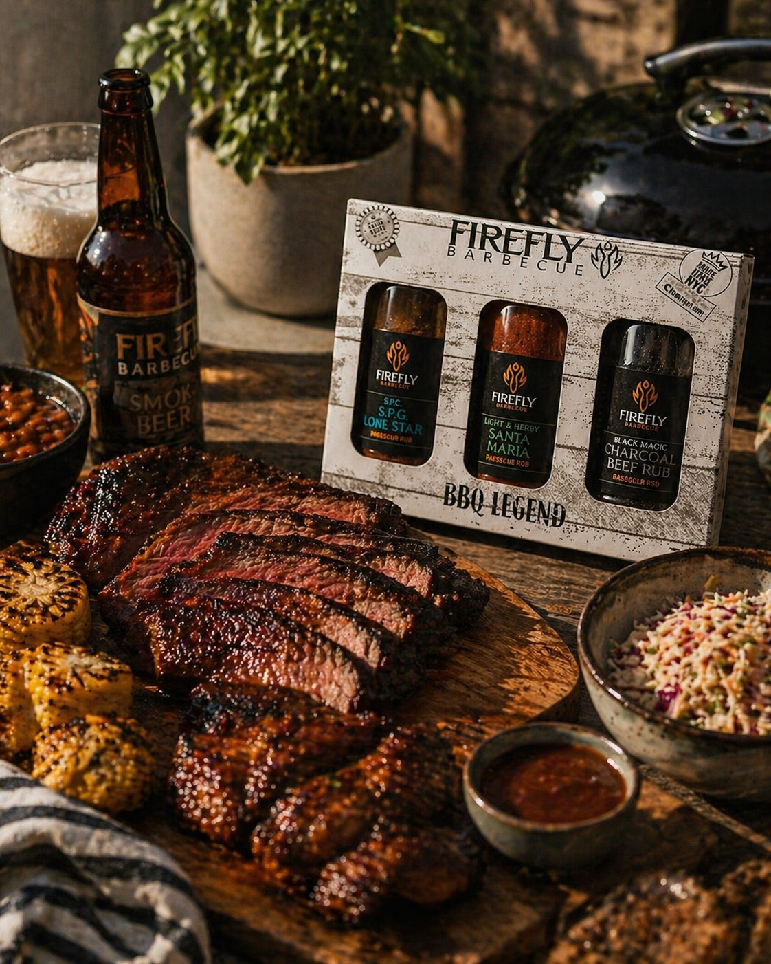 Firefly BBQ Legend - 3 Beefy BBQ Rubs Gift Box