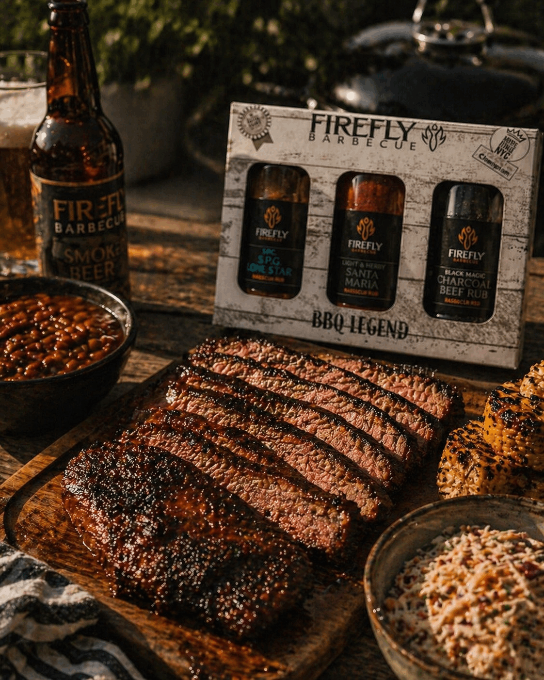 Firefly BBQ Legend - 3 Beefy BBQ Rubs Gift Box