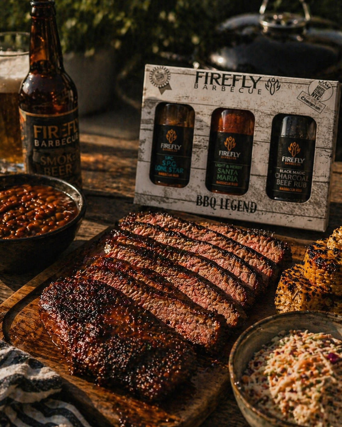 Firefly BBQ Legend - 3 Beefy BBQ Rubs Gift Box