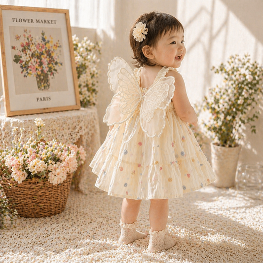 Baby girl in fairy dress