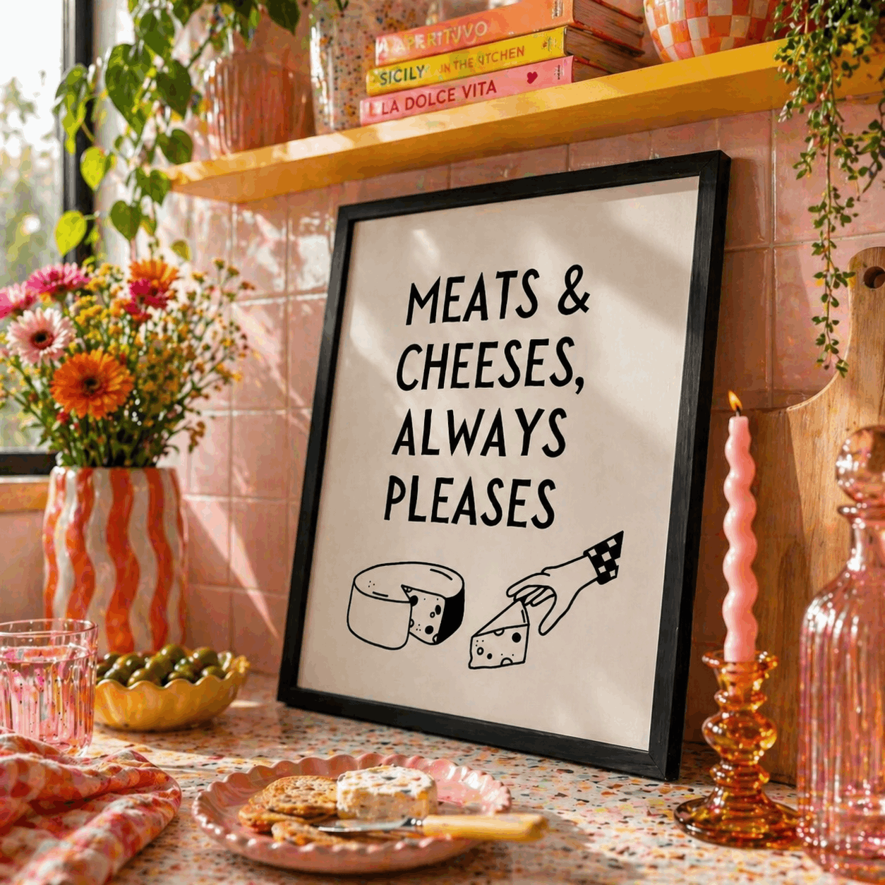 Meats & Cheeses Always Pleases Wall Art 