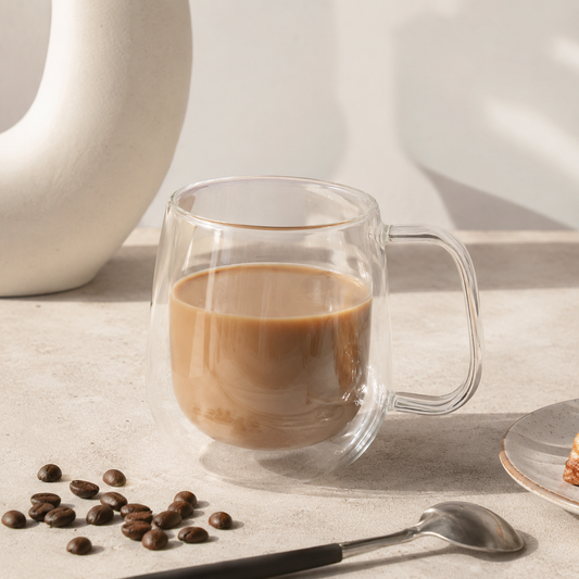 Double Layer Glass Mug