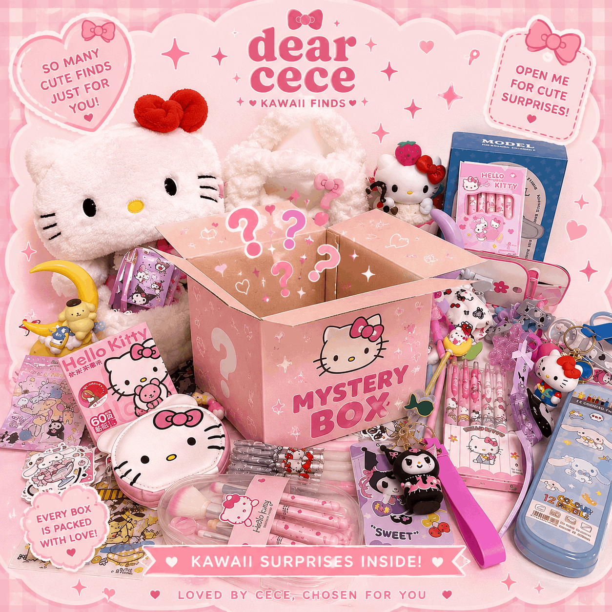 Hello kitty mystery box contents 