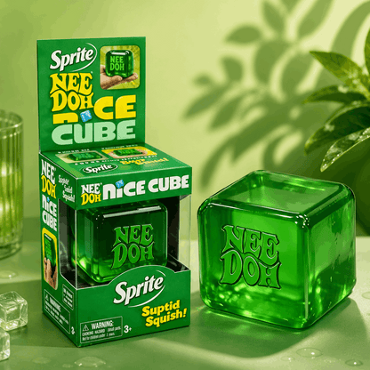 Needoh sprite fidget toy and packaging 