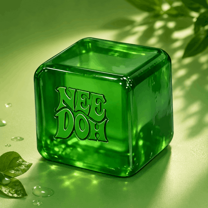 Needoh green fidget cube toy 