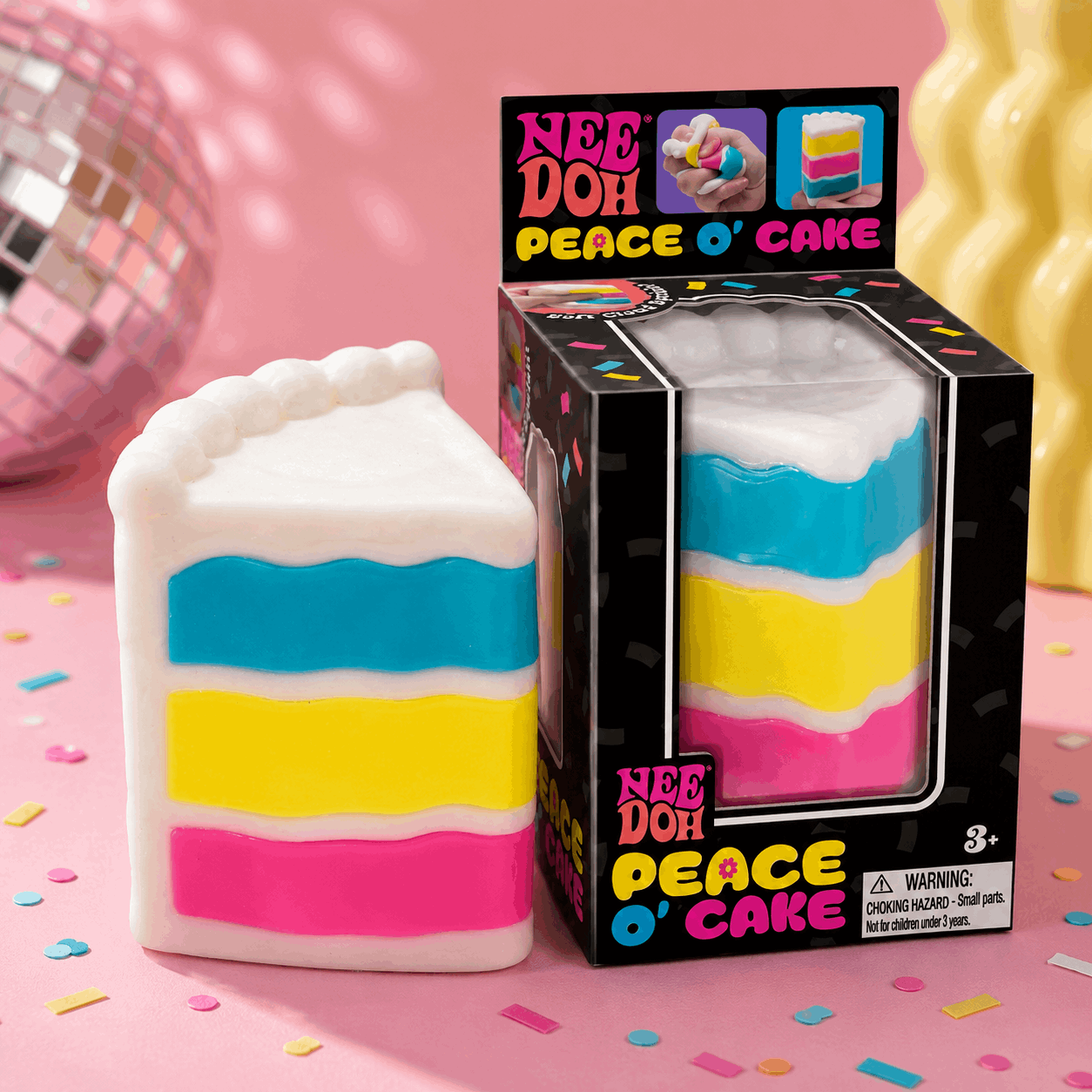 NeeDoh Peace O’ Cake Squishy Toy 