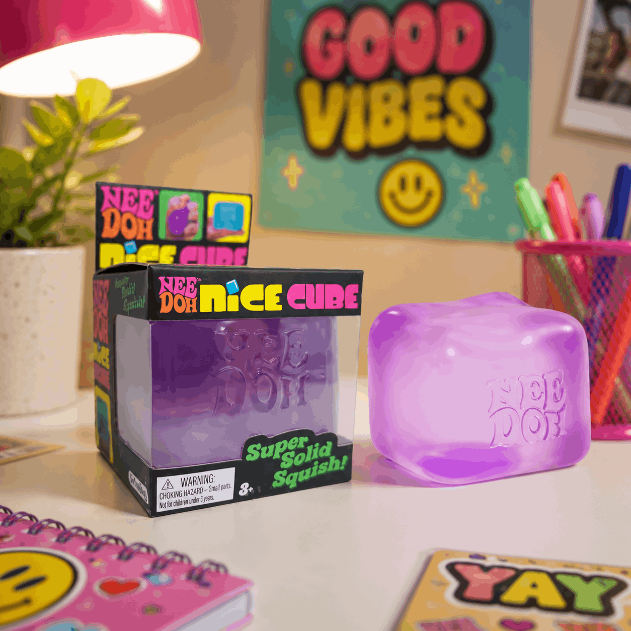 Purple NeeDoh Nice Cube Sensory Stress Relief Fidget Toy