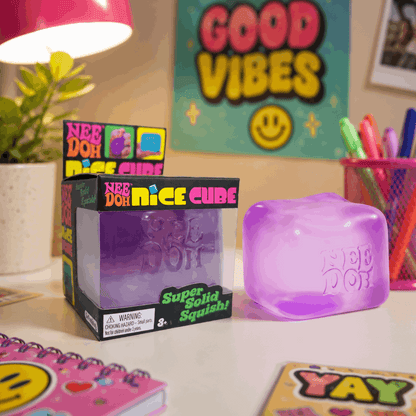 Purple NeeDoh Nice Cube Sensory Stress Relief Fidget Toy