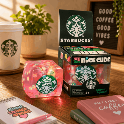 Starbucks Inspired NeeDoh Nice Cube Sensory Fidget Toy