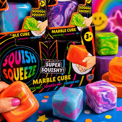 Marble Cube Squish Fidget Toy | Maltose Sensory Stress Relief Cube