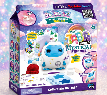Taba World Make & Display Mystical Friends | Mystery Squishy Keyring DIY Craft Set
