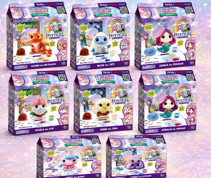 Taba World Make & Display Mystical Friends | Mystery Squishy Keyring DIY Craft Set