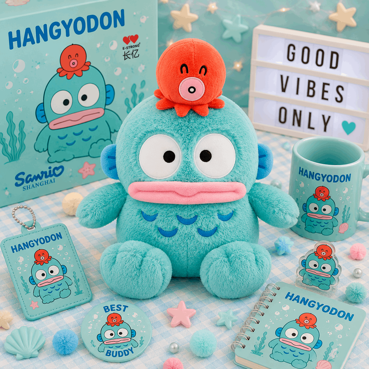 Sanrio Hangyodon Plush Toy | Cute Fashion Series Collectible Soft Toy