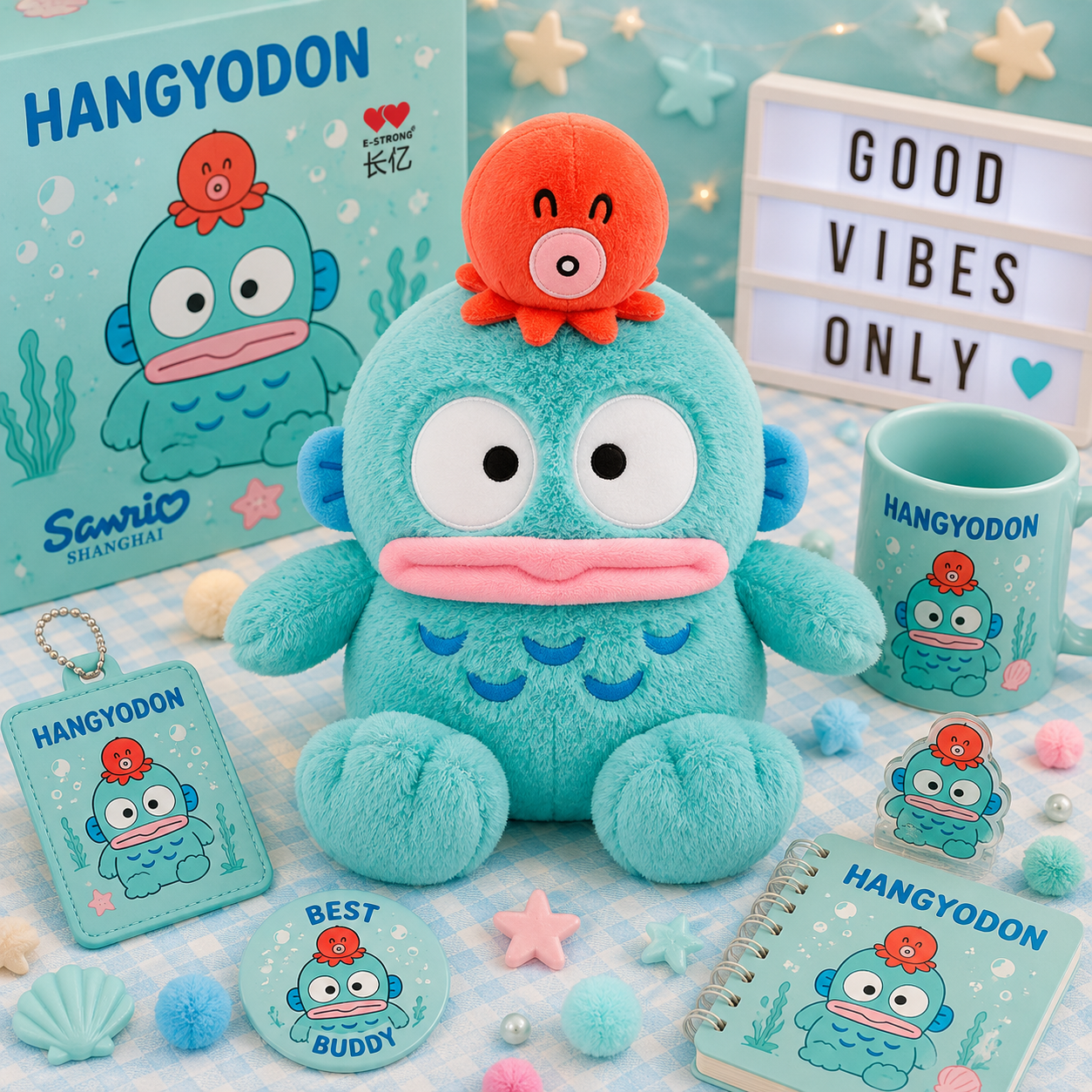 Sanrio Hangyodon Plush Toy | Cute Fashion Series Collectible Soft Toy