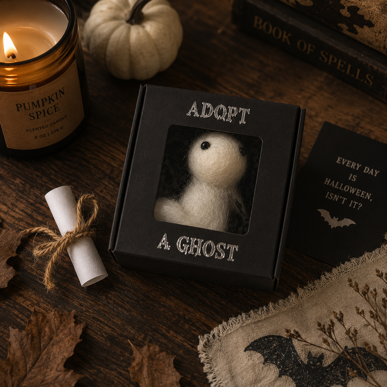 Halloween Adopt A Ghost Doll With Adoption Certificate