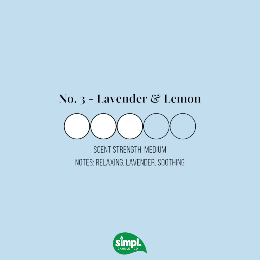 Simpl Candle Co - Lavender & Lemon Vegan Candle