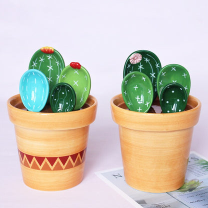 Ceramic Cactus Spoon Set - kitchen Accessories from Dear Cece - Just £29.99! Shop now at Dear Cece