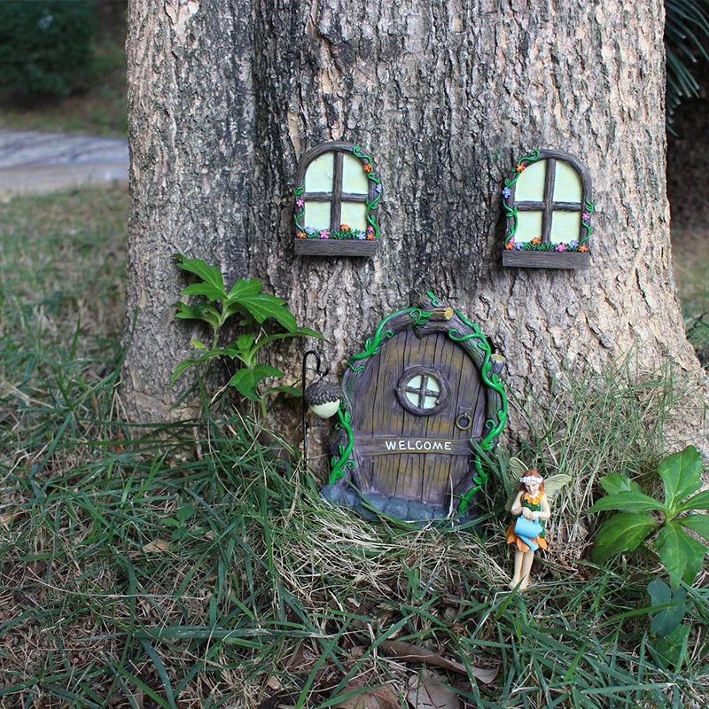 Miniature Garden Fairy Door Set - Outdoor Decorations from Dear Cece - Just £19.99! Shop now at Dear Cece