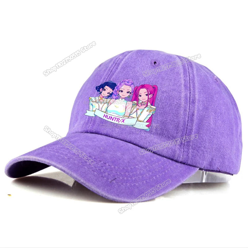 KPop Demon Hunters Retro Washed Baseball Cap