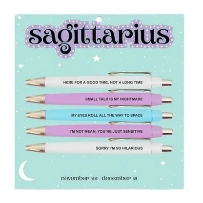 Zodiac Star Sign Novelty Ballpoint Pen Set - Pens from Dear Cece - Just £14.99! Shop now at Dear Cece