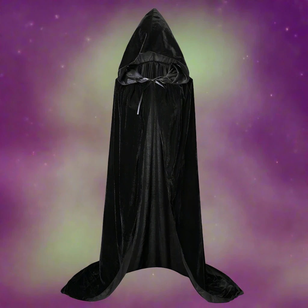 black Hocus Pocus Inspired Witch Cloak Halloween Costume