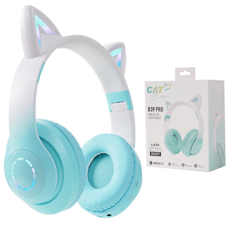 LED Cat Ear Wireless Bluetooth Headphones - Headphones from Dear Cece - Just £24.99! Shop now at Dear Cece