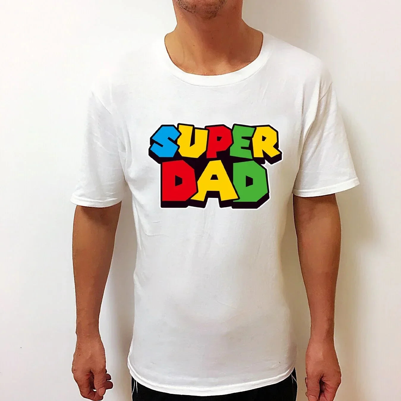 Mario Super Dad Father's Day T-shirt - T Shirts from Dear Cece - Just £14.99! Shop now at Dear Cece