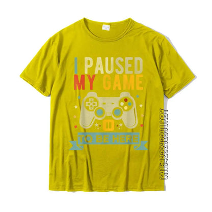 Novelty Video Gamer T Shirt - I Paused My Game To Be Here - T Shirts from Dear Cece - Just £18.99! Shop now at Dear Cece