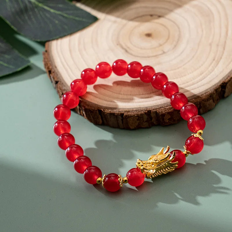 Chinese Zodiac Dragon Beaded Bracelet