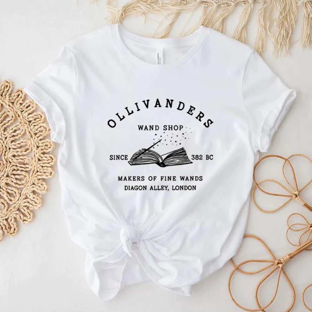 Ollivanders Wand Shop Harry Potter Graphic T-Shirt - T Shirts from Dear Cece - Just £18.99! Shop now at Dear Cece