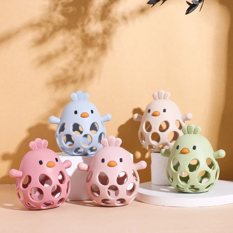 Squishy Chicky BPA Free Silicone Teething Toy