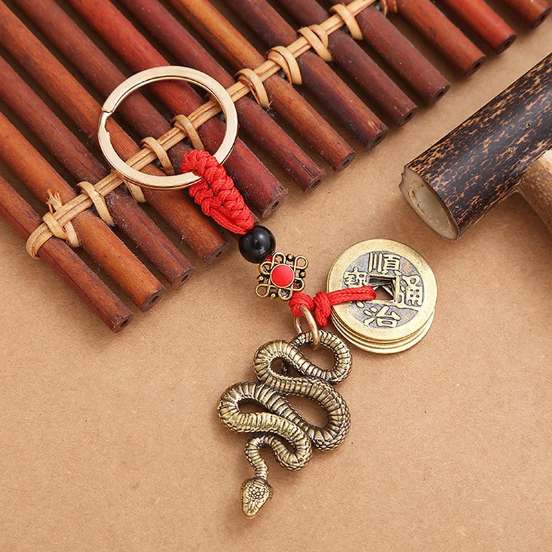 Year of the Snake Lucky Pendant Keychain