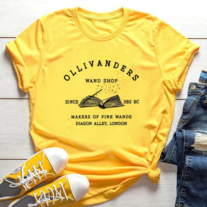 Ollivanders Wand Shop Harry Potter Graphic T-Shirt - T Shirts from Dear Cece - Just £18.99! Shop now at Dear Cece