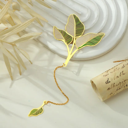 leaf bookmark. Gift for book lovers