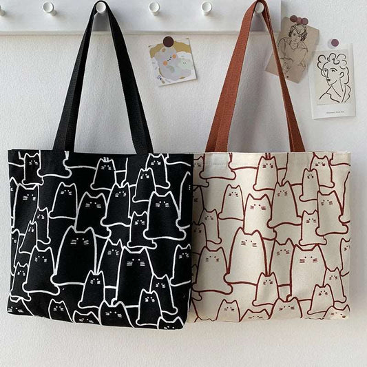 Cat Print Tote Bag - Bags from Dear Cece - Just £11.99! Shop now at Dear Cece