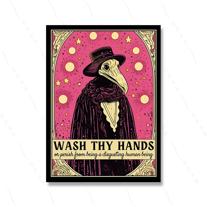 Wash Thy Hands Steampunk Bathroom Poster - Wall Art from Dear Cece - Just £9.99! Shop now at Dear Cece