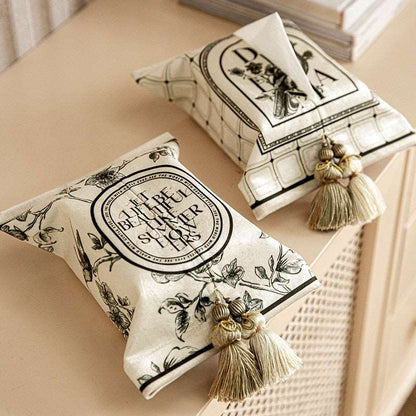 Bedside Table Tissue Box Holder - Art Deco Style Luxury Canvas - Tissue Box Holder from Dear Cece - Just £24.99! Shop now at Dear Cece