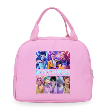 Kpop Demon Hunters Cartoon Lunch Bag