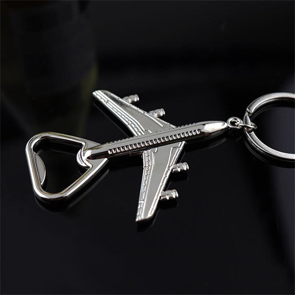 Aeroplane Beer Bottle Opener Keyring - Keychains from Dear Cece - Just £6.99! Shop now at Dear Cece