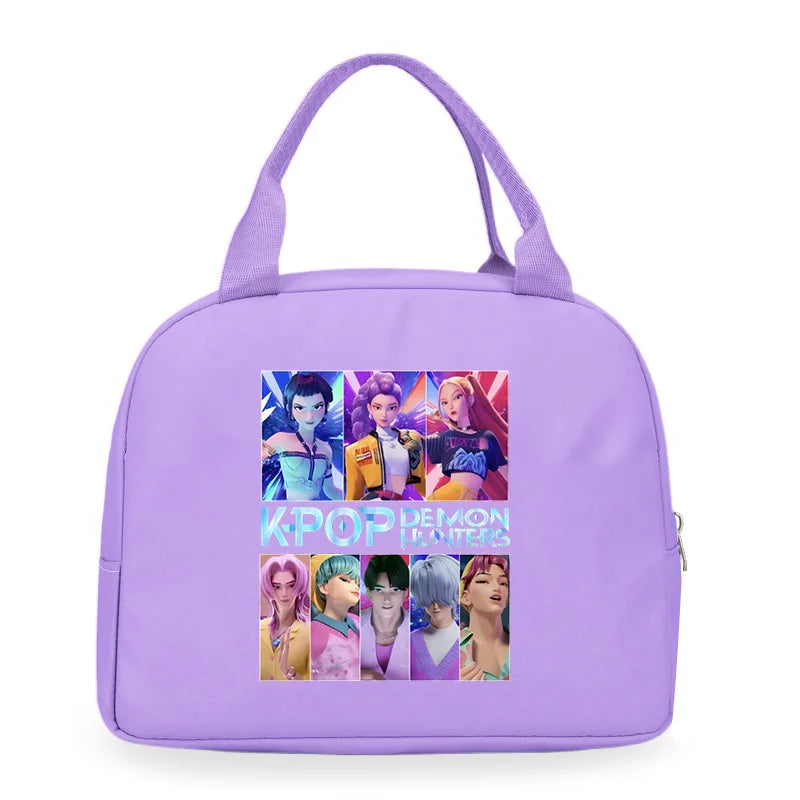 Kpop Demon Hunters Cartoon Lunch Bag